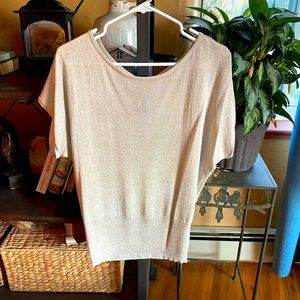 Calvin Klein Metallic Beige Trendy Top - Sz M